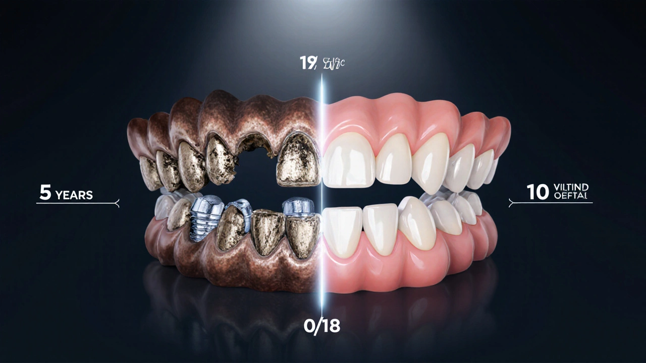 Převrat od poškozených zubů k úplné rekonstrukci chrupu.