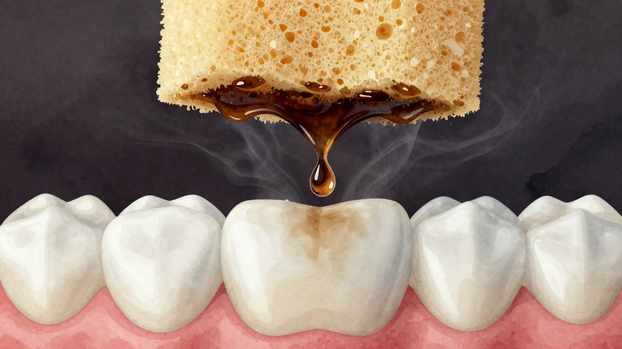 Přirozená barva zubů obnovena po profesionálním očištění.