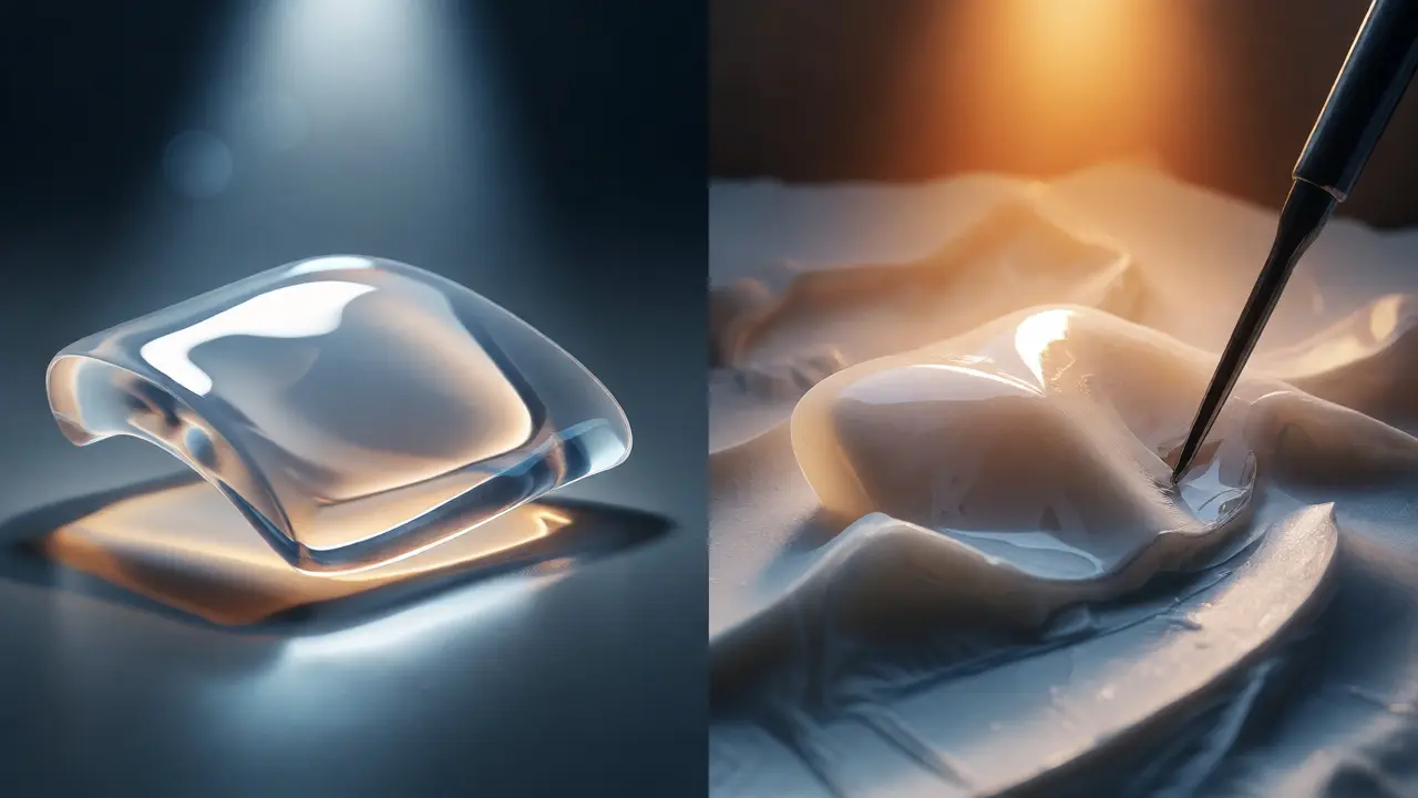 Porovnání keramických a kompozitních materiálů pro zubní fazety.